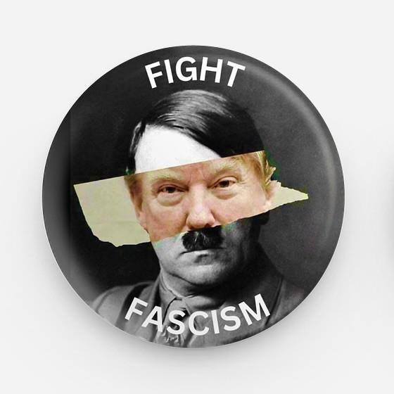 ANTI-TRUMP PIN, \