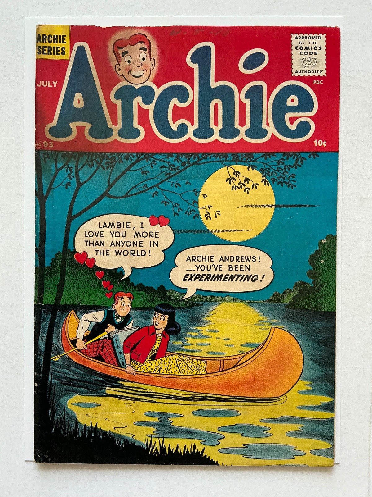 Archie #93 VG-F 5.0  1958 Archie (821)