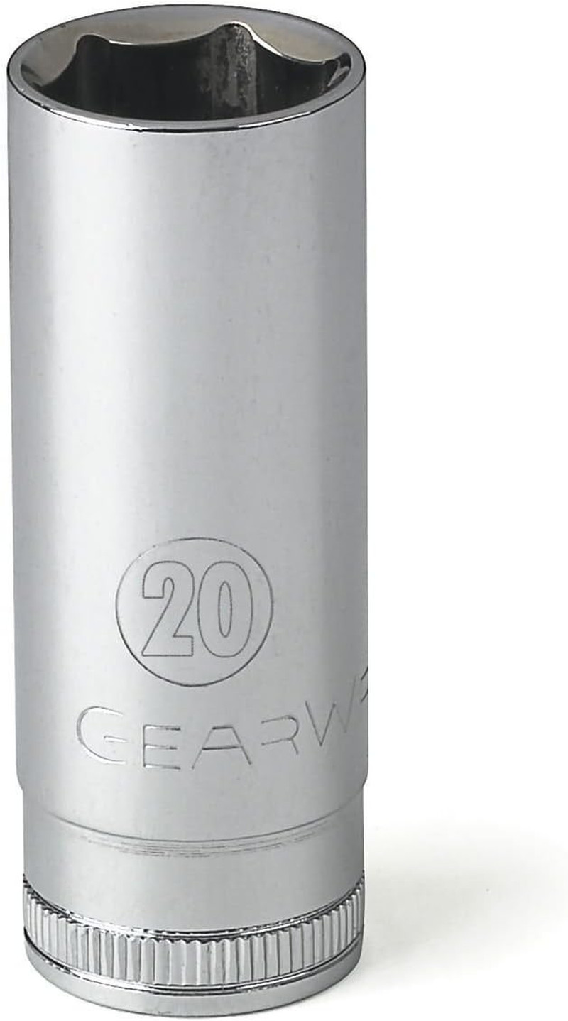 GEARWRENCH 3/8 Drive 6 Pt. Deep Socket, 20Mm - 80406