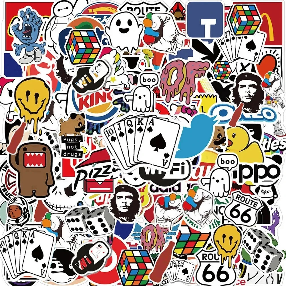 Brand Logo Stickers 200 Pack Sticker Decal Set Fashion Aesthetic Brands Meme Fun