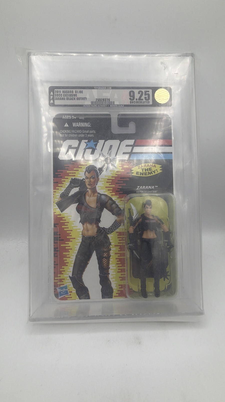 Hasbro 2008 GRADED *9.25* GI Joe Zarana Dreadnok