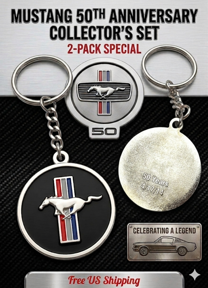 Ford Mustang 50th Anniversary Collector Keychain Set