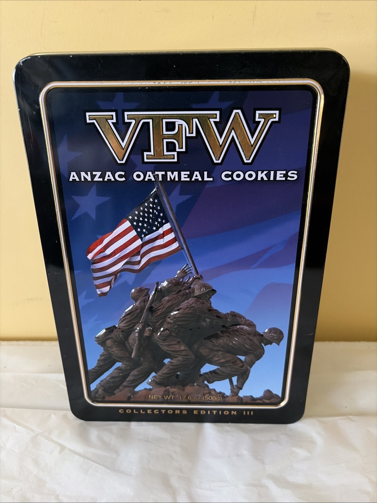 Anzac VFW Cookie Tin 'Rare Collectable'