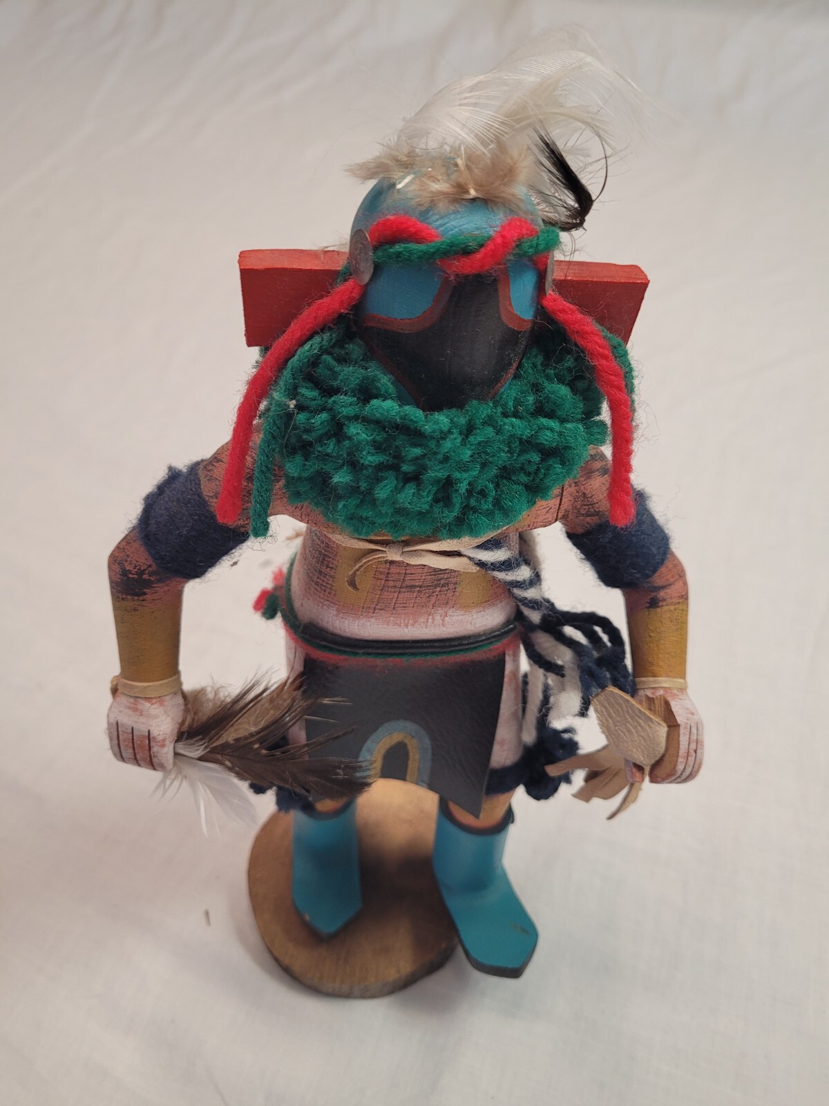 LEO BARBER Vintage Signed Hopi Kachina Starface Doll Sculpture - 10