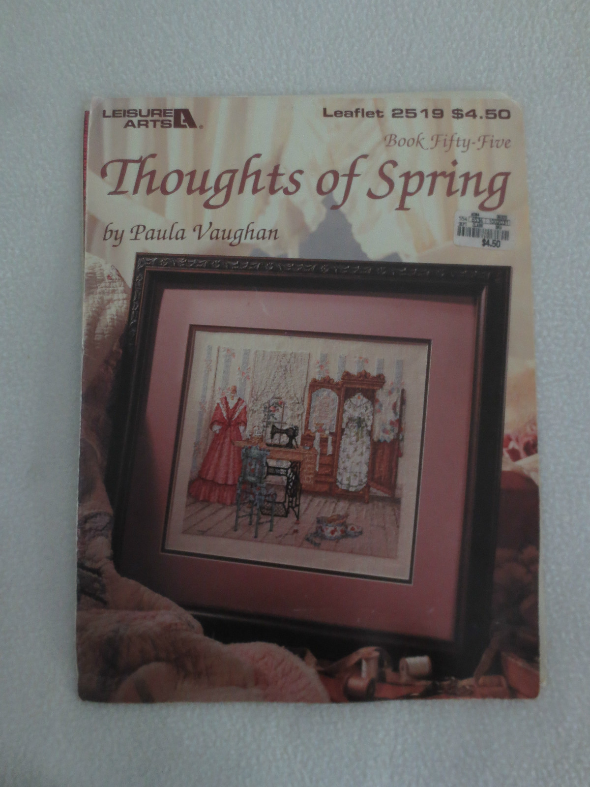 Leisure Arts THOUGHTS OF SPRING Cross Stitch Pattern Book - Used