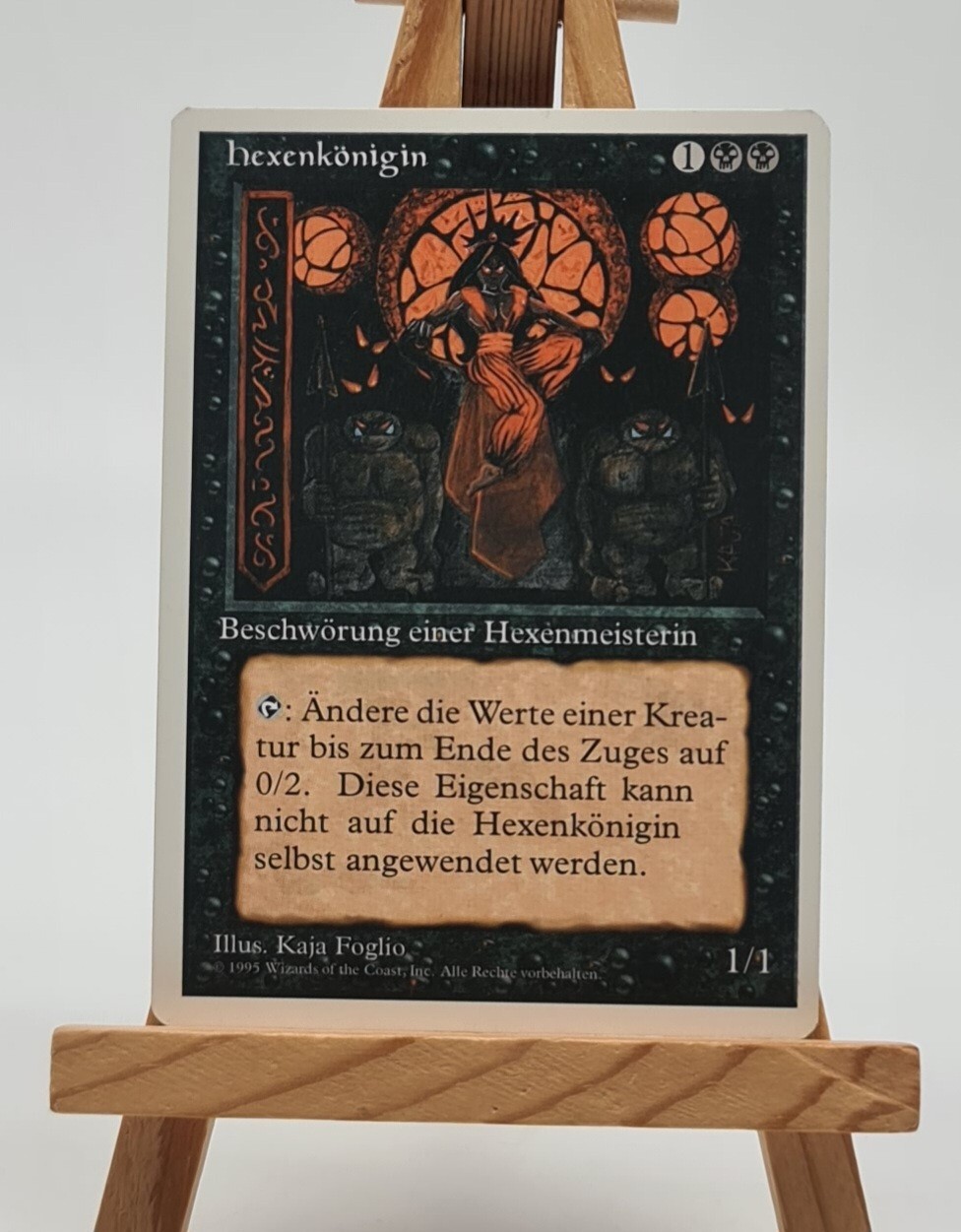 witch queen 4. Edition Magic Card MTG German (Sorceress Queen)