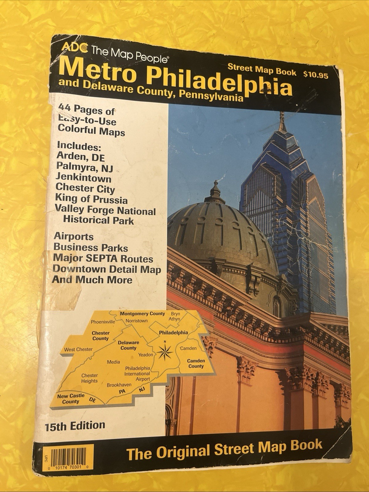 ADC Street Map Book Metro Philadelphia and Delaware County Pennsylvania 1997