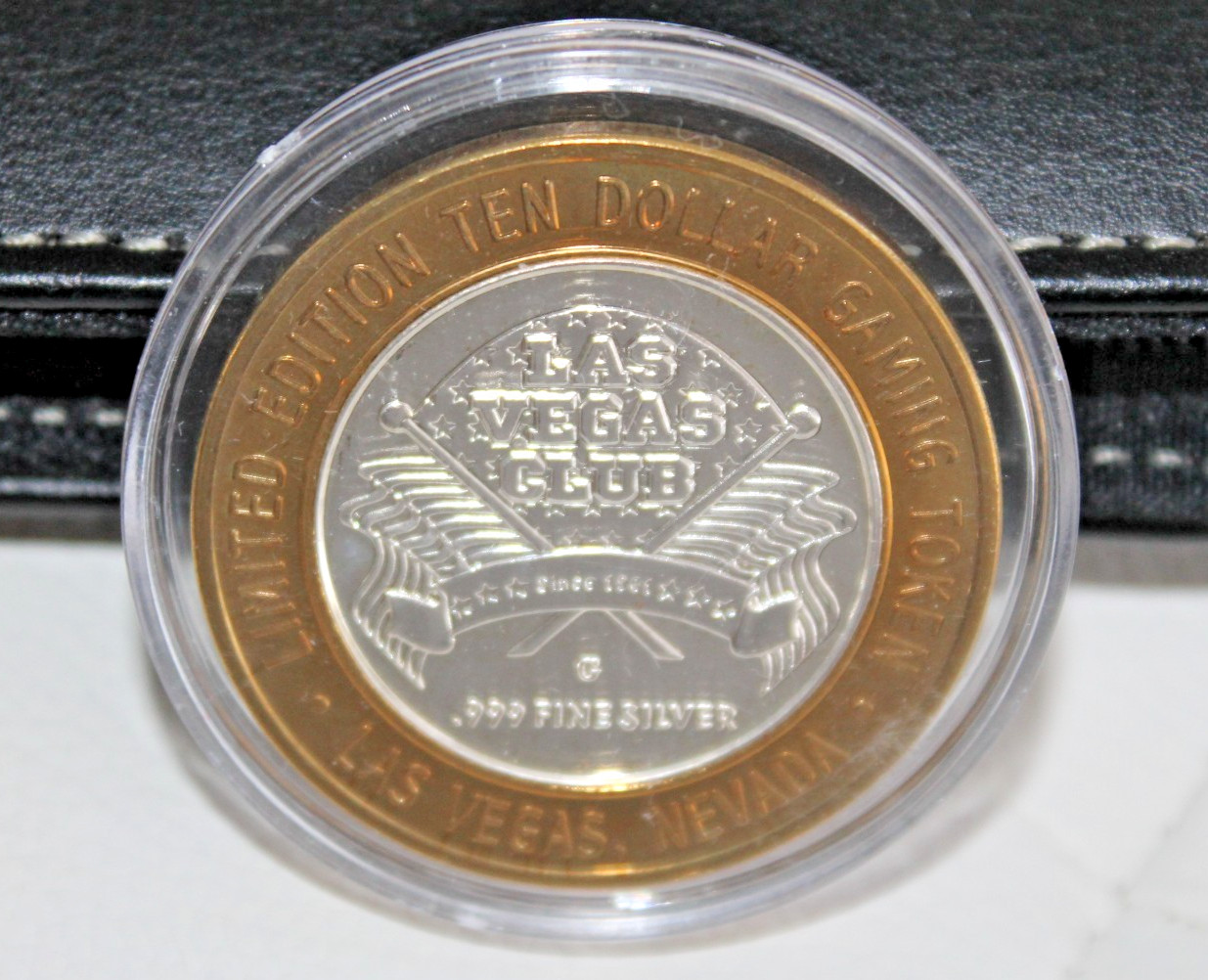 Las Vegas Club Silver Strikers Chapter 6-25-2003 Token $10 Fine Silver.999 L.E.