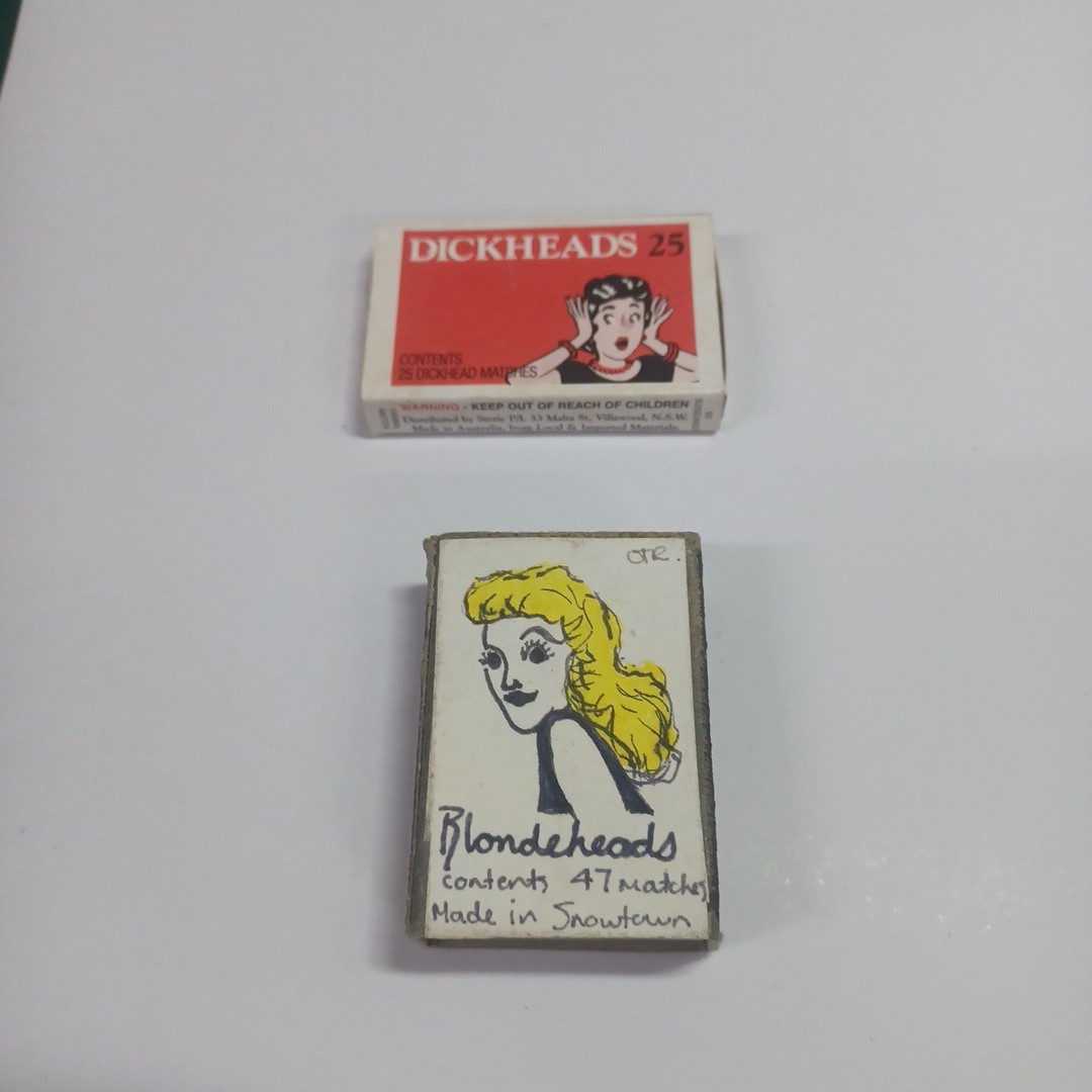 Dickheads & Blondeheads Safety Matches