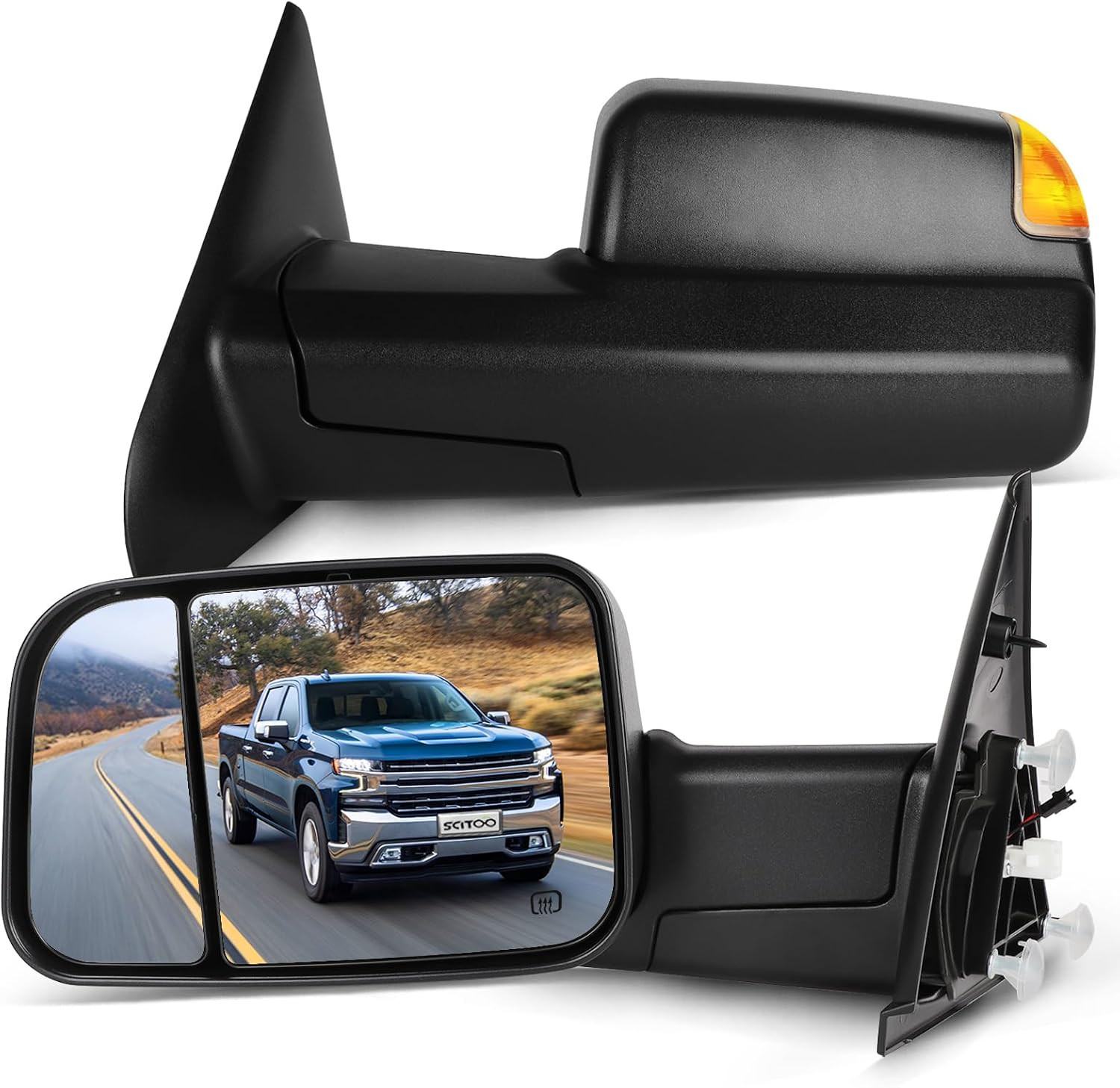 Tow Mirrors for 2002-2008 for Dodge Ram 1500;2003-2009 2500&3500