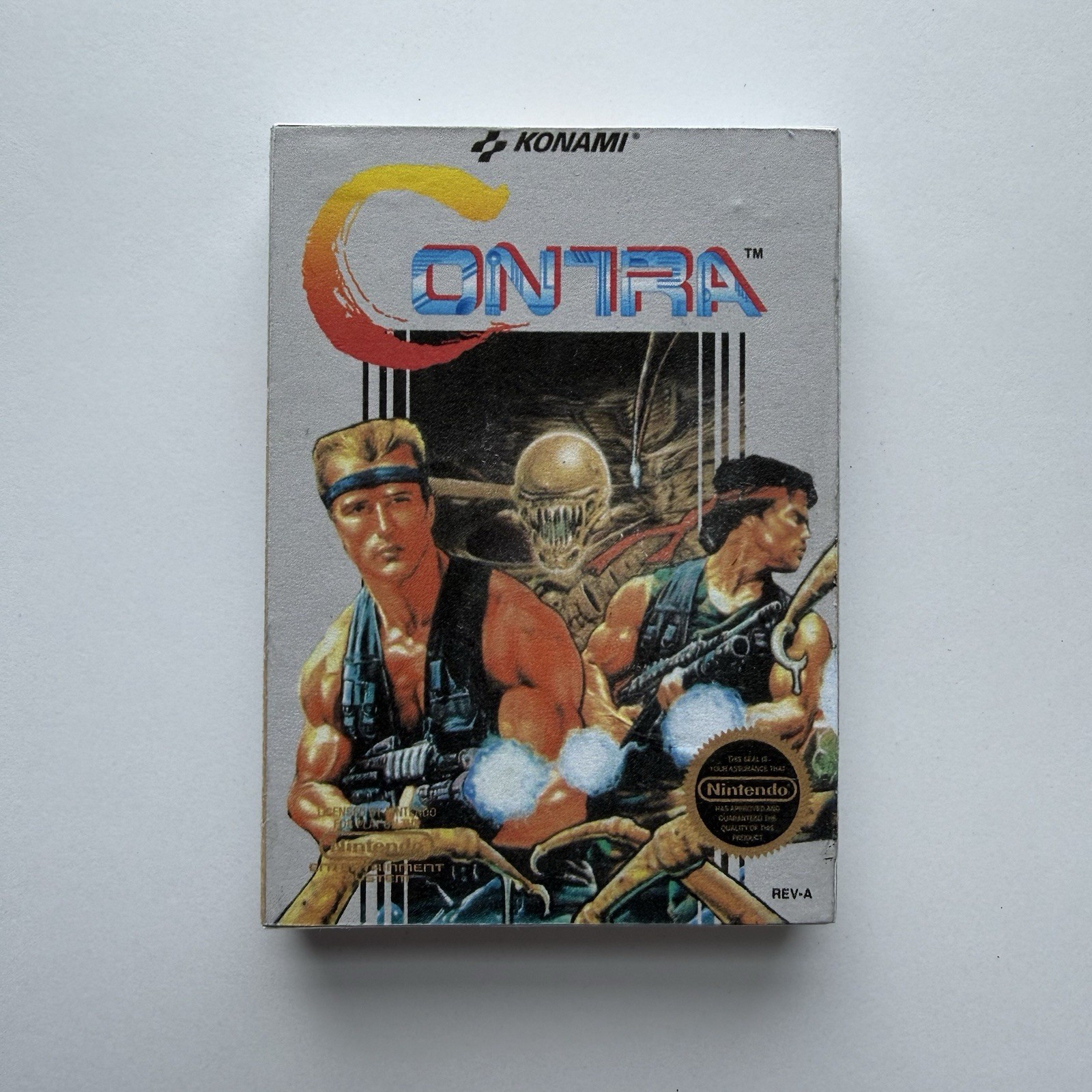 Retro Vintage 3D Contra Nintendo NES Game Box Refrigerator Magnet