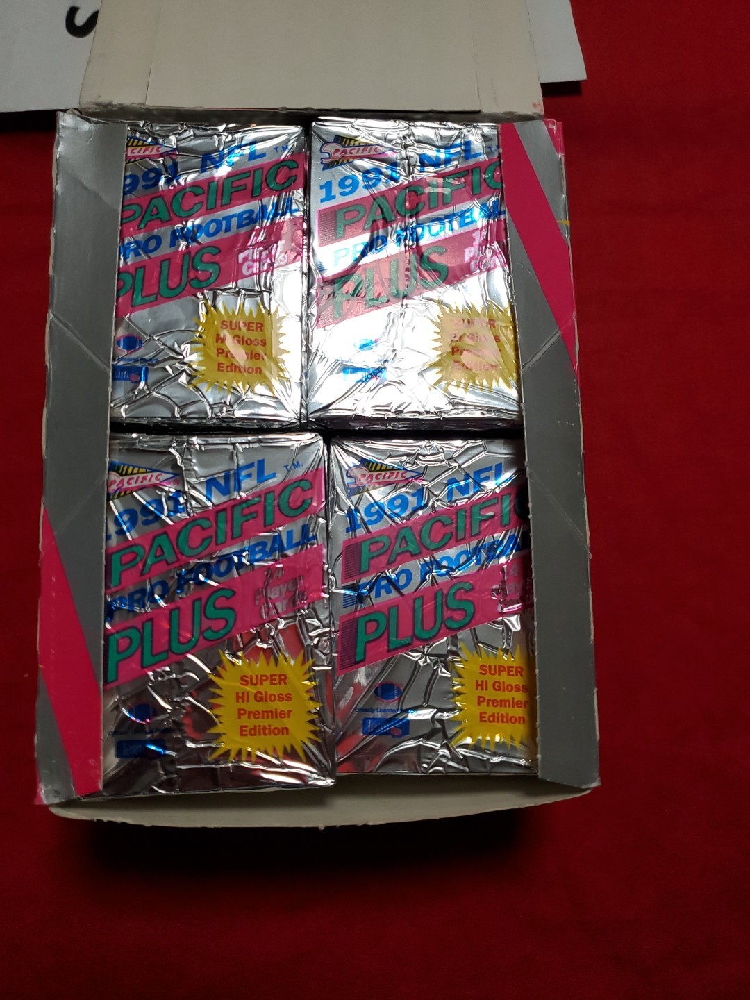 Sealed Pack NFL Football Trading Cards 1991 Pacific Pro Plus Hi Gloss Premier Ed