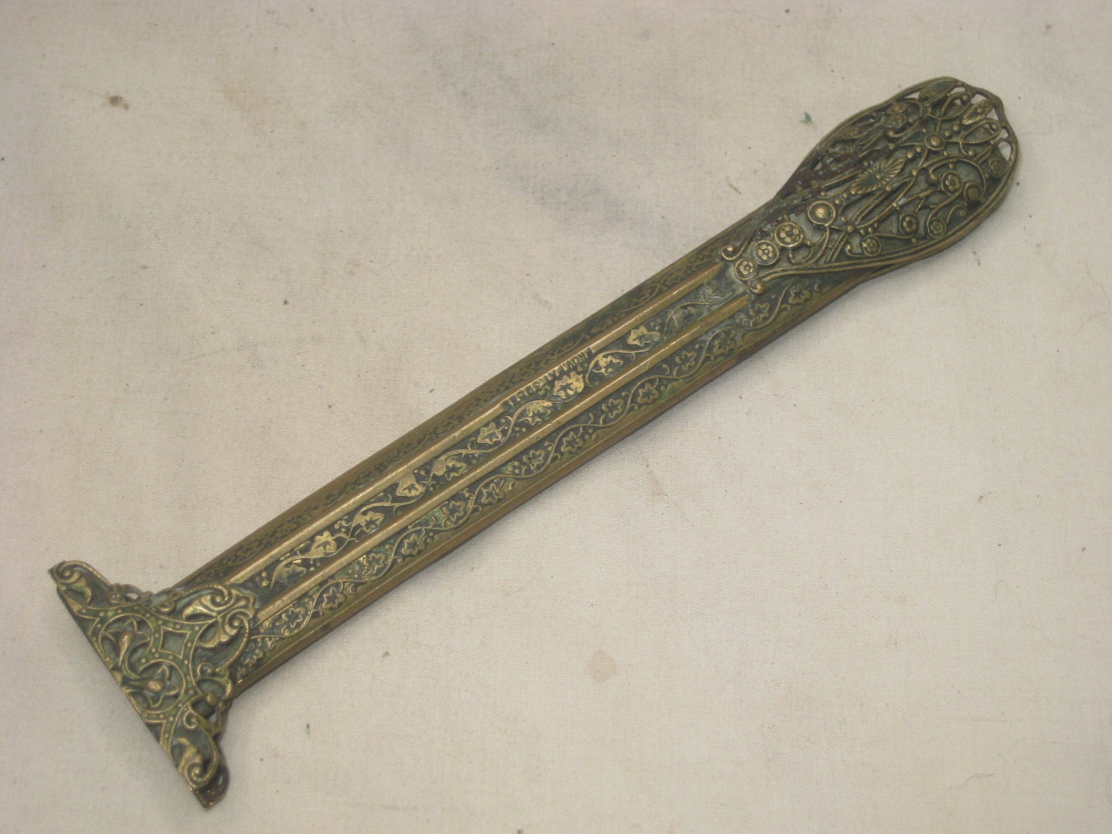 antique ornate flower scroll pattern marked \