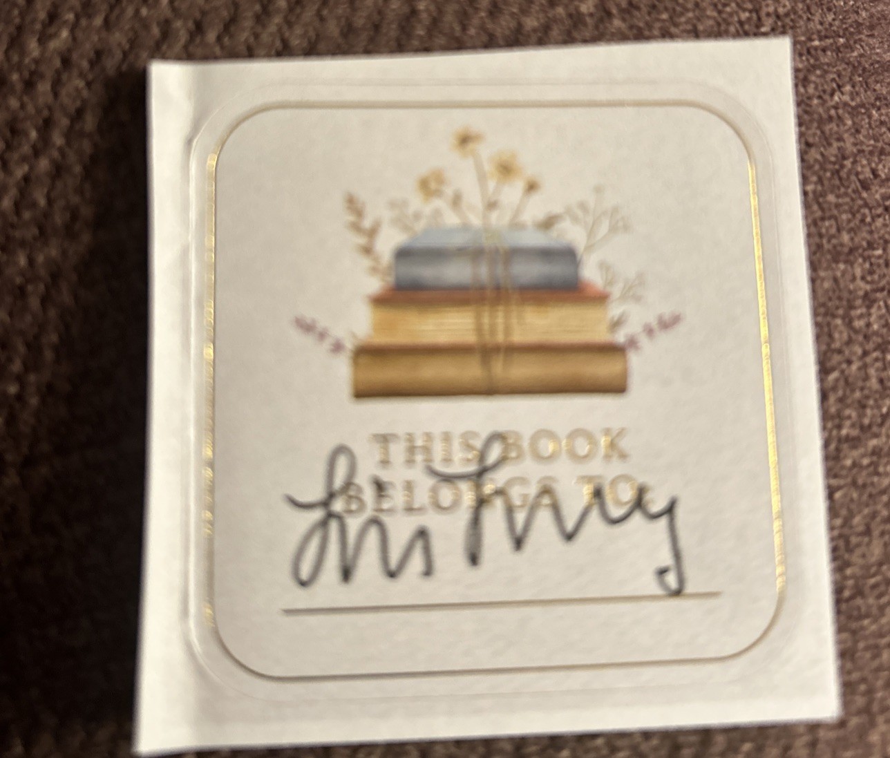Signed Lois Lowry Bookplate Author Of The Giver & Number The Stars NEWBERY 