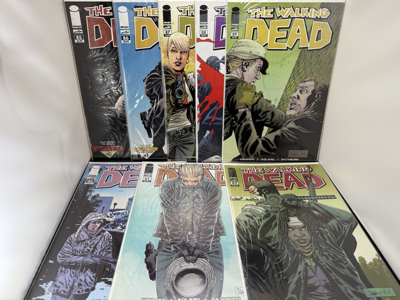 The Walking Dead comic lot of 52 Issues #85-127 w/  #100 variants & extras