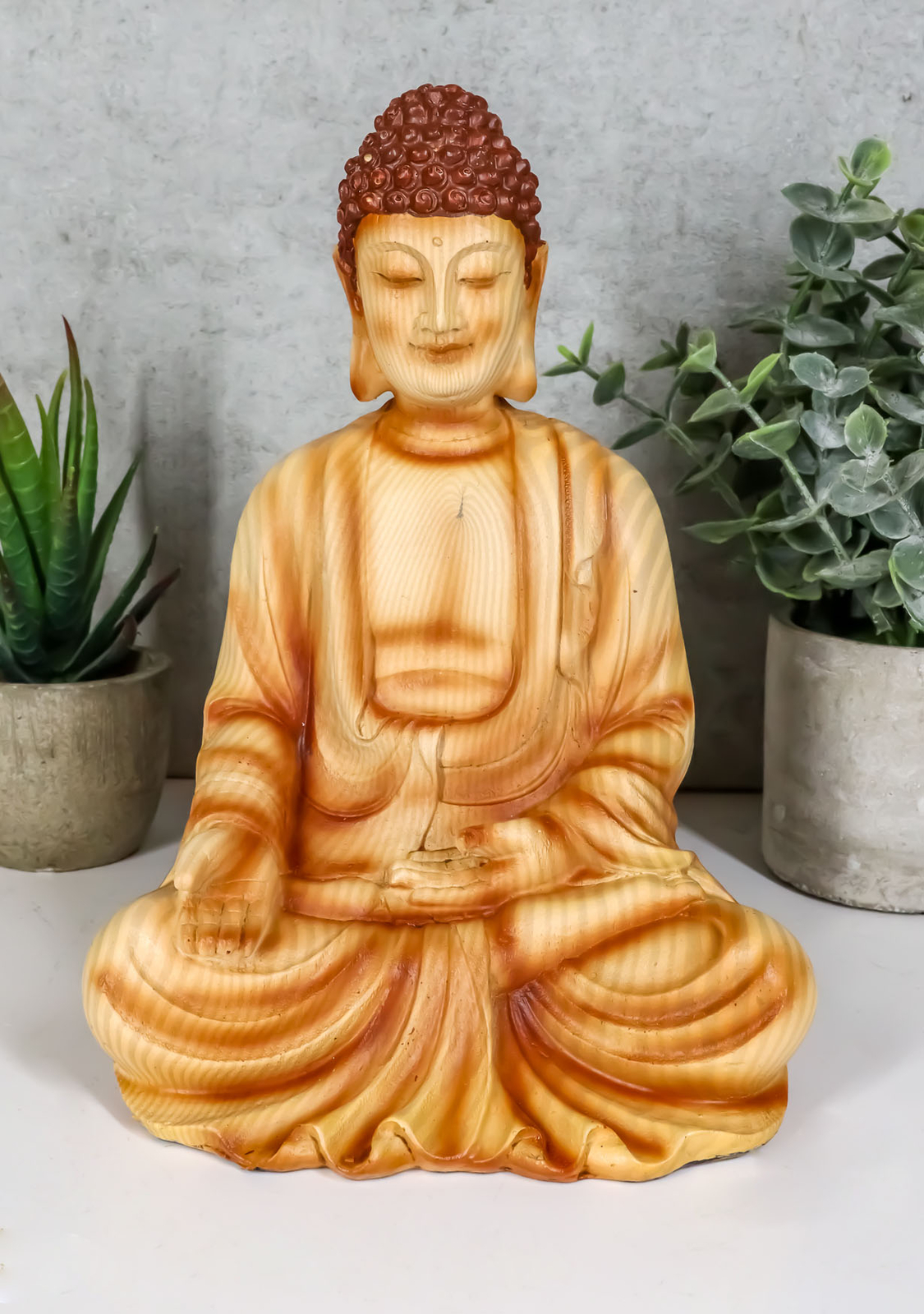 Ebros Eastern Meditating Buddha Gautama Amitabha in Varada Mudra Pose Statue