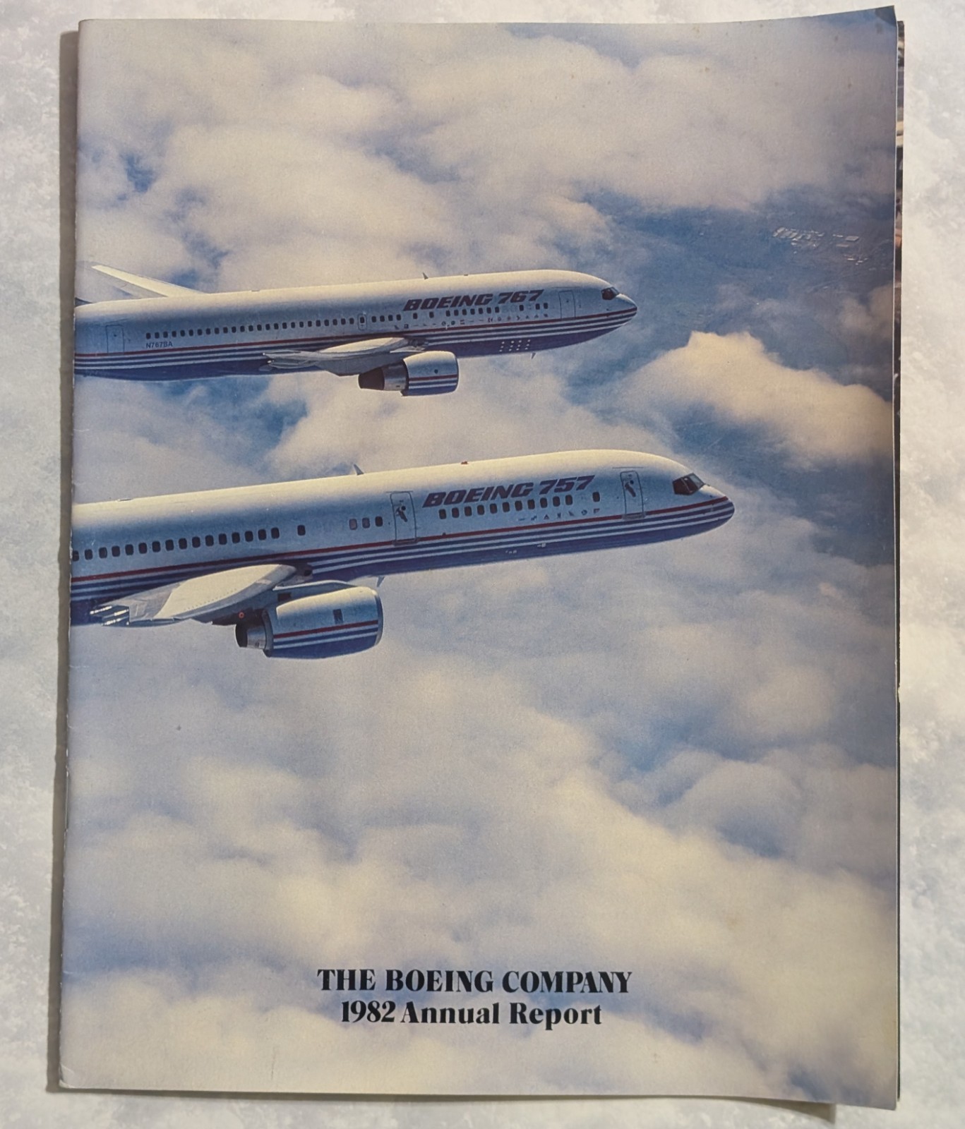 Boeing Company 1982 Annual Report - Vtg Aviation 747 757 767 Airplane Ephemera