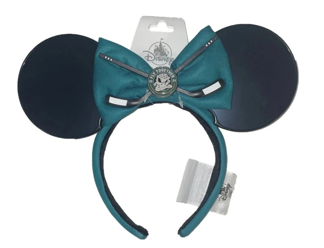 NEW | MINT 24' Disneyland Anaheim Ducks Ears Mickey Minnie NHL Hockey Headband