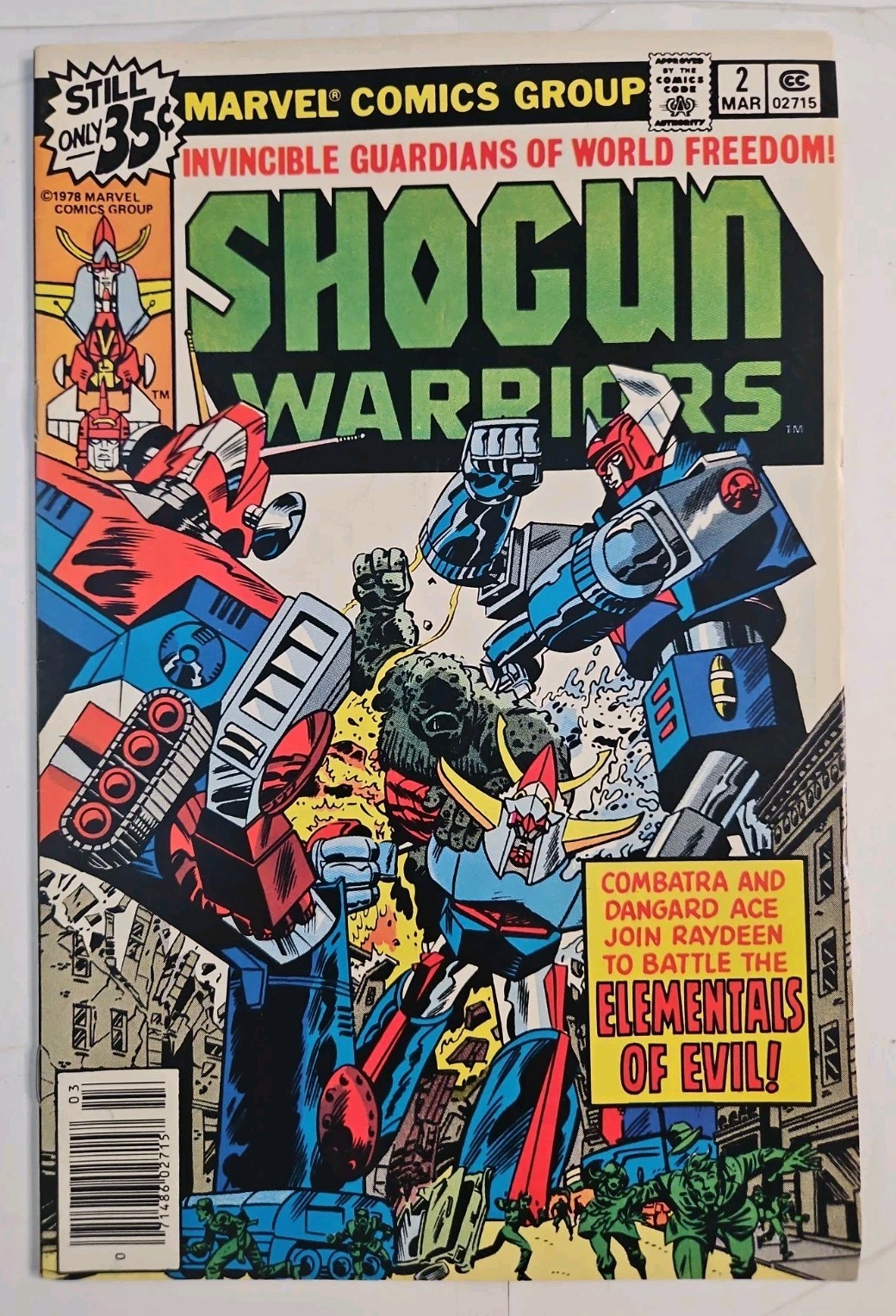 Shogun Warriors #2 (Marvel Comics March 1979)  Vf+
