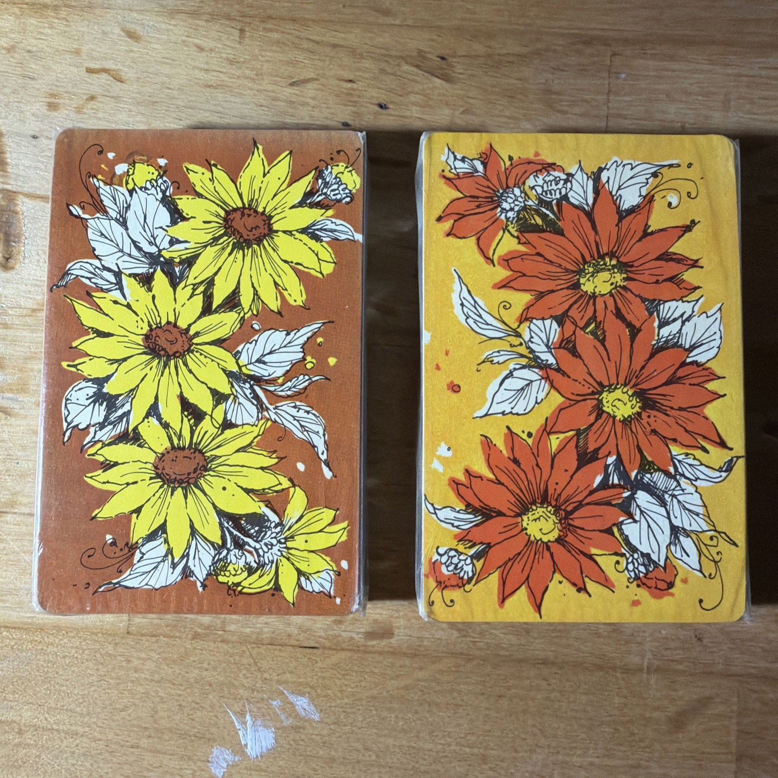 Vintage Stardust Playing Cards - Groovy Flowers - 2 Decks - Sealed New