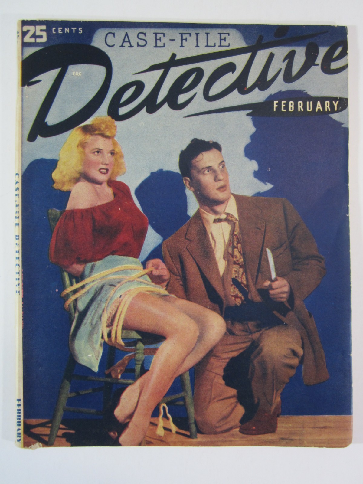 Case-File Detective v.1 #1, Feb. 1946 VG/FN True Crime Pulp Magazine 1st Issue