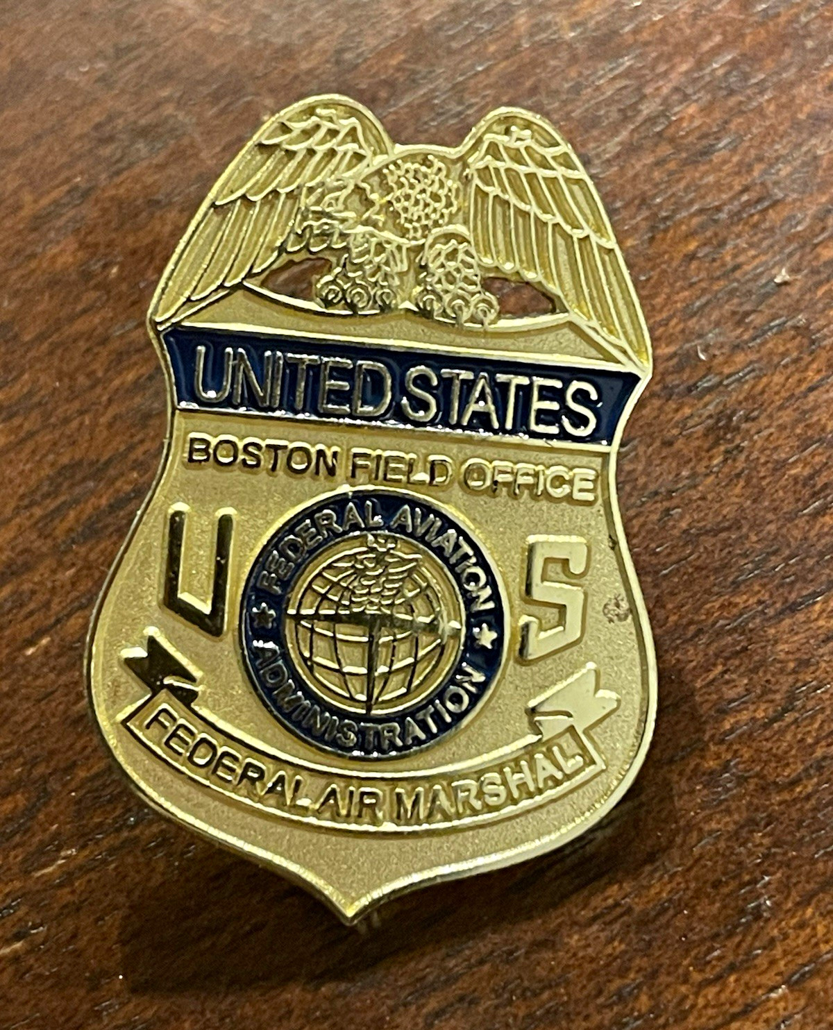 U.S. Federal Air Marshal Boston Field Office Badge Lapel Pin