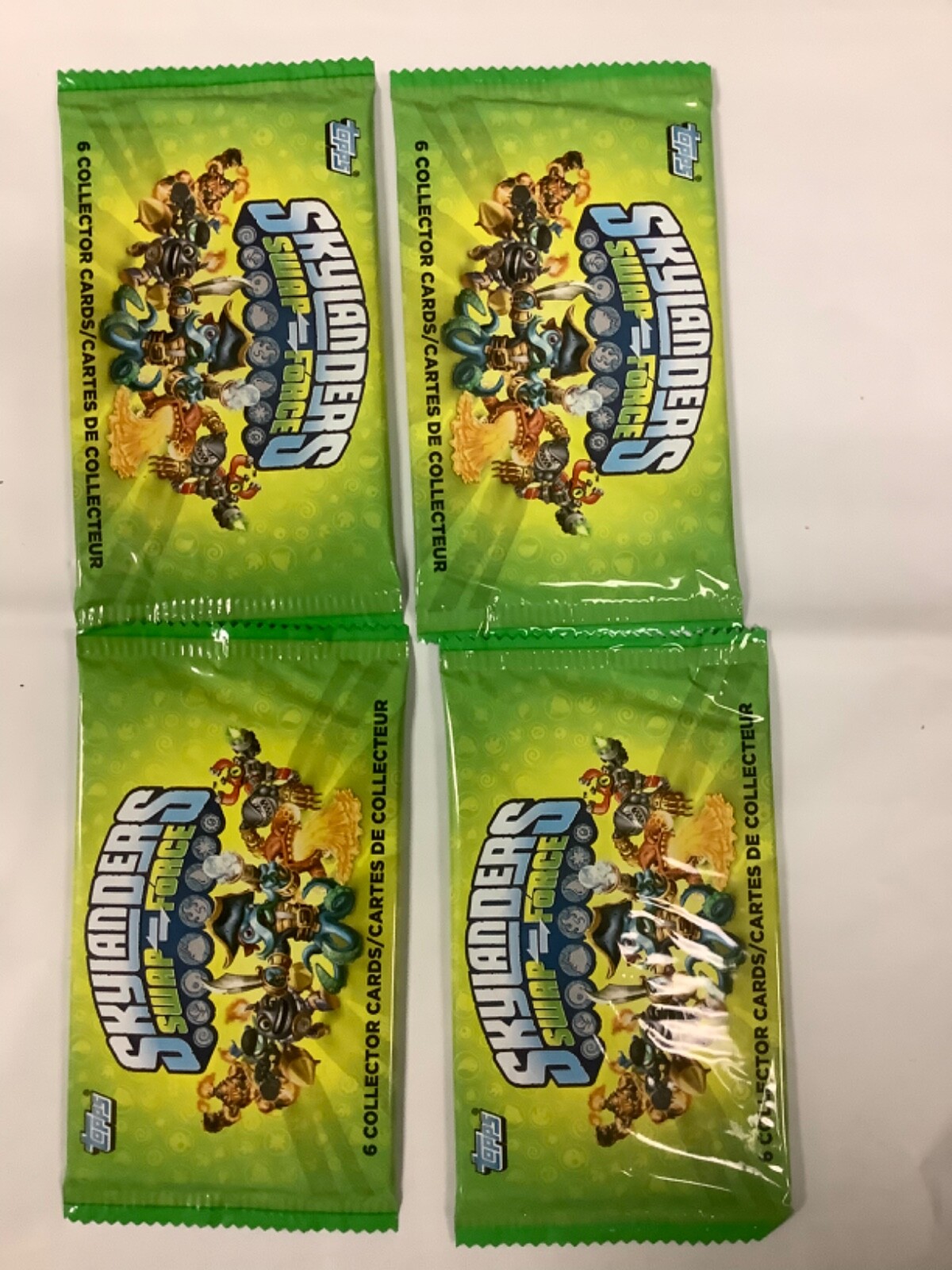 4* Topp's Skylanders Swap Force: 6 cards per pack 4 packs total