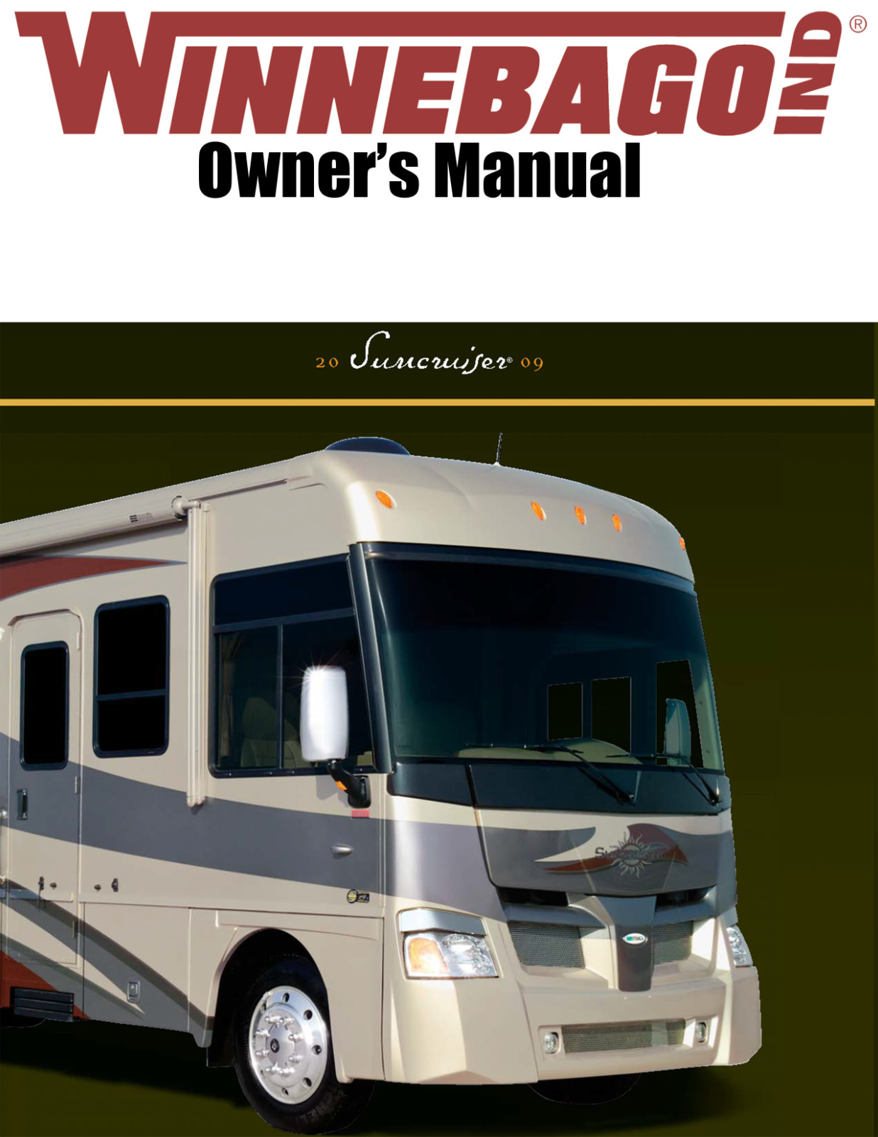 2009 Winnebago Suncruiser Home Owners Operation Manual User Guide Coil Bound
