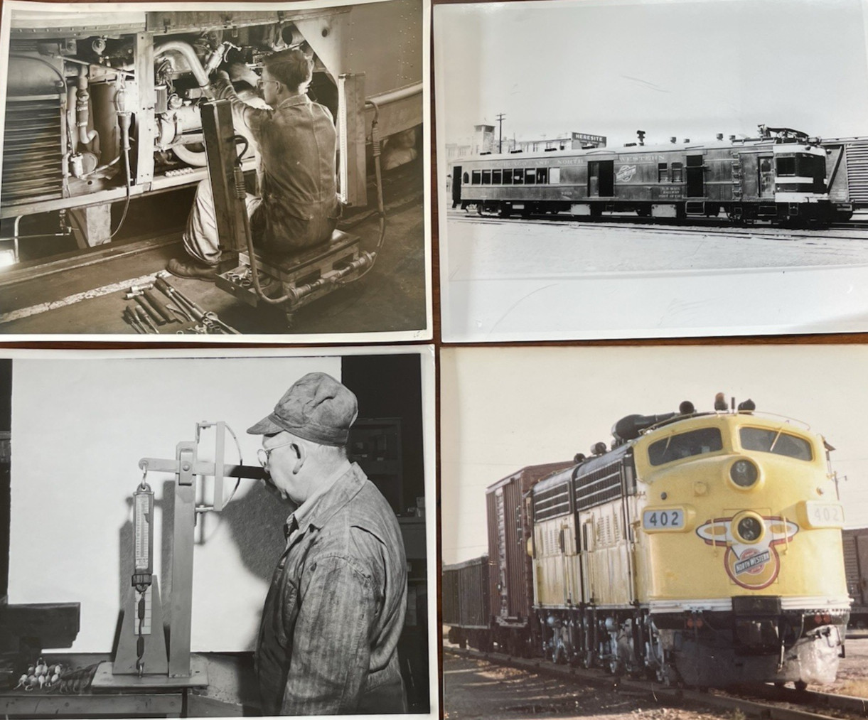 4 - Vintage Railroad Train Photographs 8 x 10