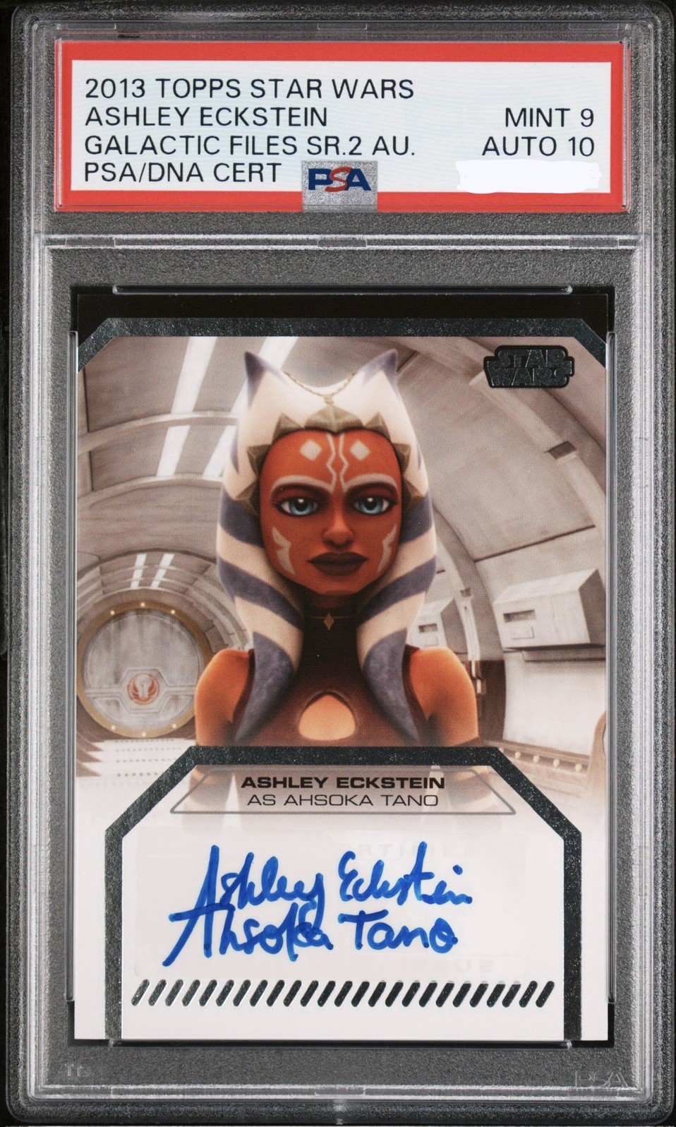 2013 Topps Star Wars Galactic Files Series 2 Ahsoka Tano Debut Auto Mint POP 1