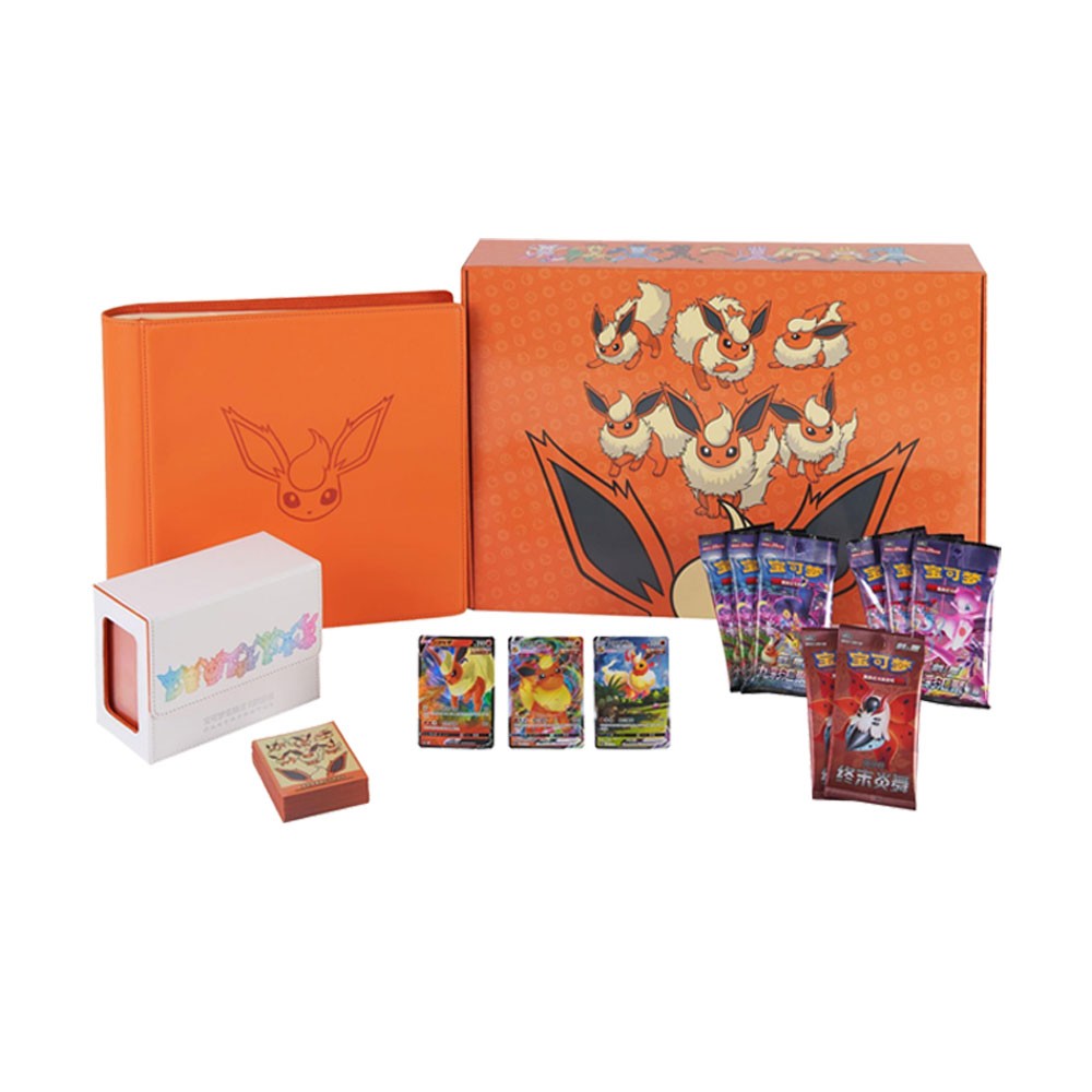 Pokemon TCG S-Chinese Eevee Advanced Gift Box Vaporeon Flareon Jolteon Sealed