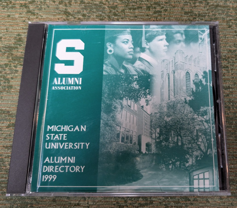 Michigan State University Alumni Directory 1999 CD-Rom Windows