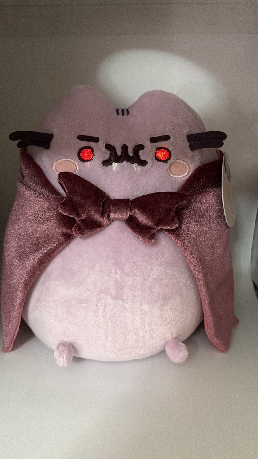 Pusheen Vampurr Vampire Plush 2019 GUND Light Up Eyes Rare tagged Halloween