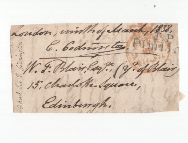 Admiral Edward Codrington (1770-1851) Signed Clip / Autographed Trafalgar