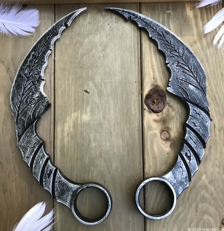 Full Size Mazikeen Smith Demon Pair Blades Lucifer Present Gift Handmade Maze