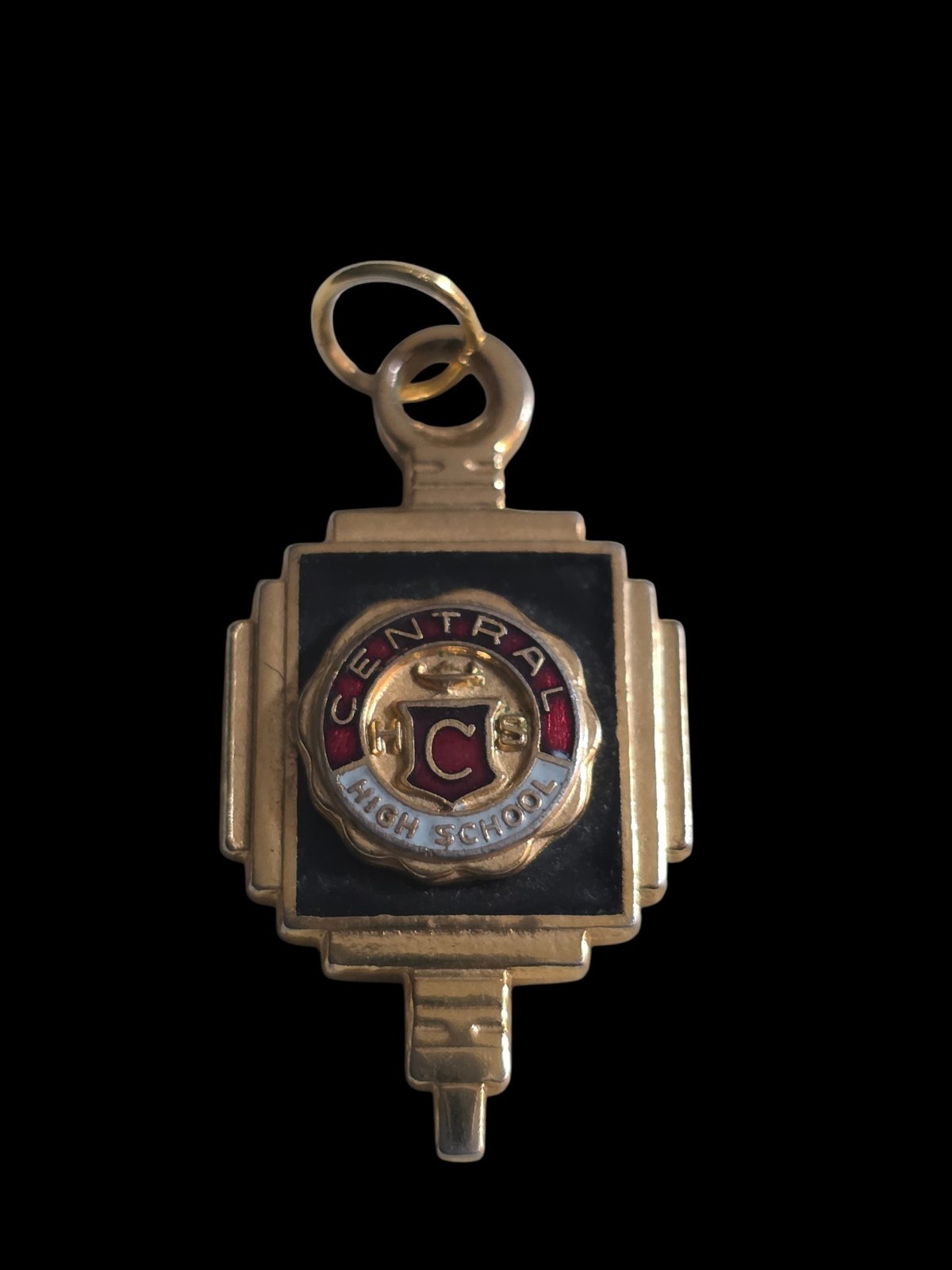 Vintage Central High School South Bend Indiana Key Pendant