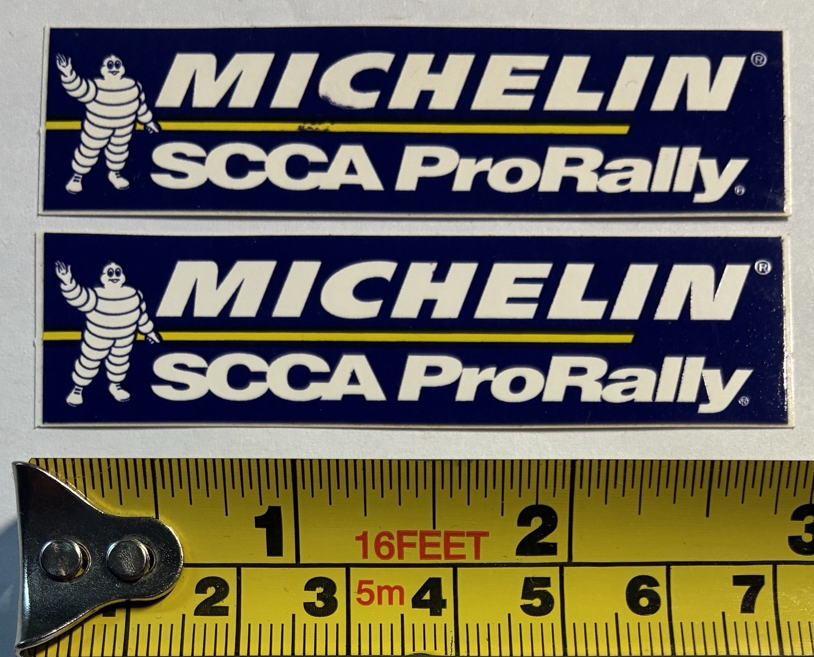 Michelin SCCA Pro Rally Sticker Pair of 2 Sports Car Club of America Vintage