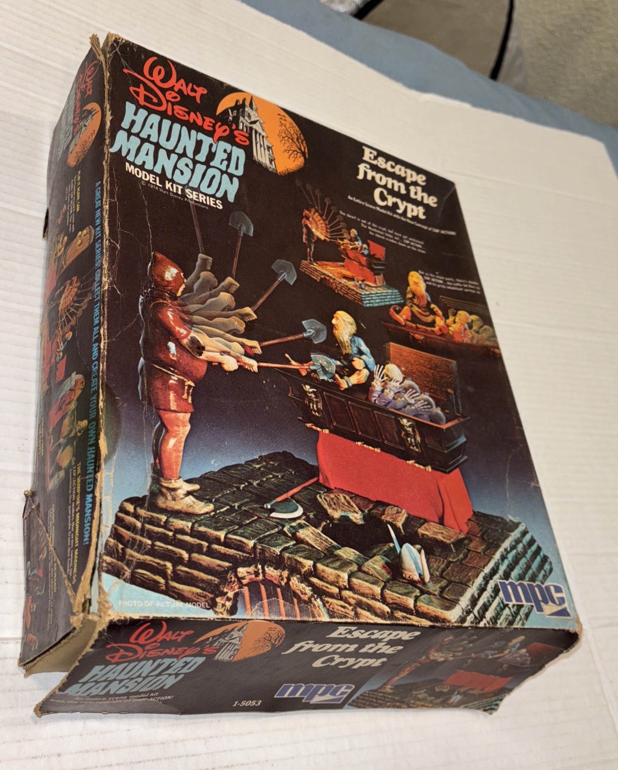 USED Vintage Haunted Mansion MPC 1974 Toy Model Kit Escape From Crypt Disney