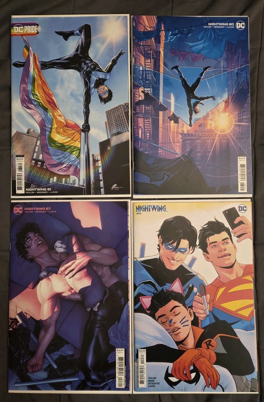 NIGHTWING Set #80 81 87 110 - Jamal Campbell Travis Moore Variant Lot Pride Meme