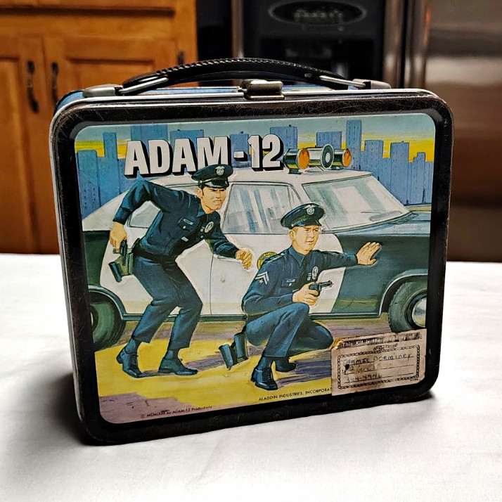 Vintage ADAM-12 Collectible Metal Lunchbox No Thermos