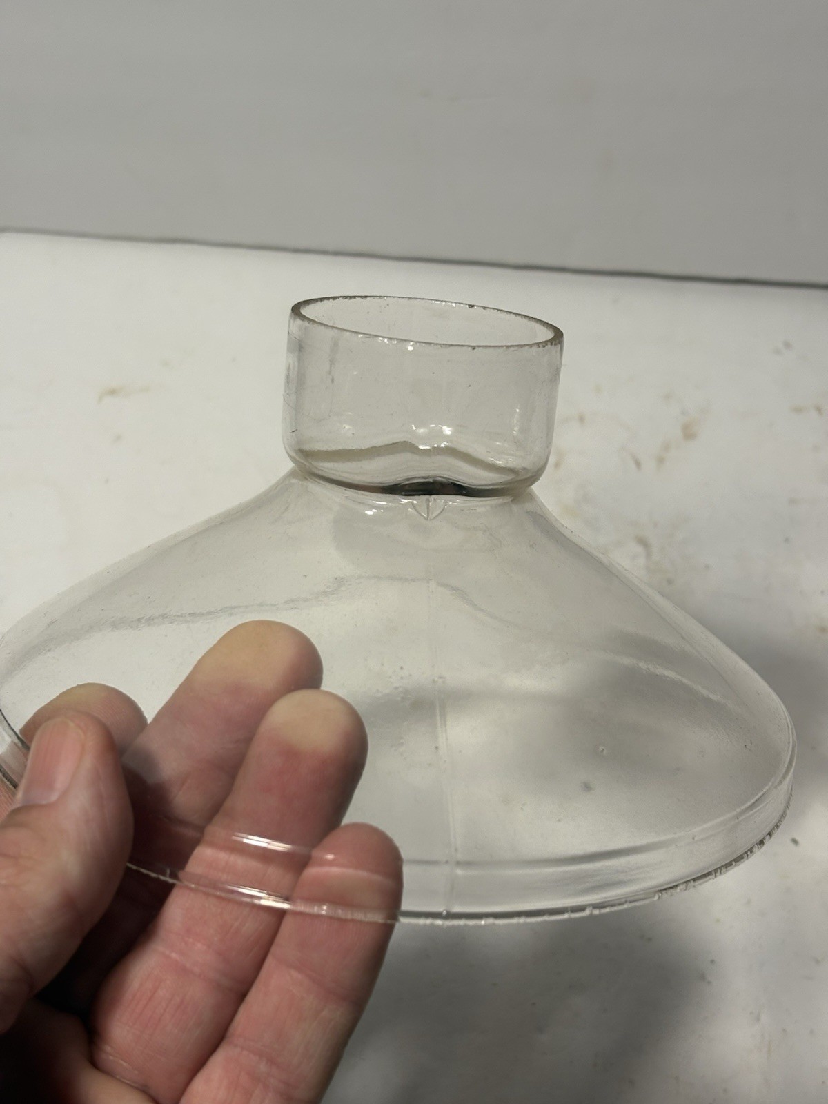 Antique Victorian  Illuminator Kerosene Oil Lamp Chimney Shade