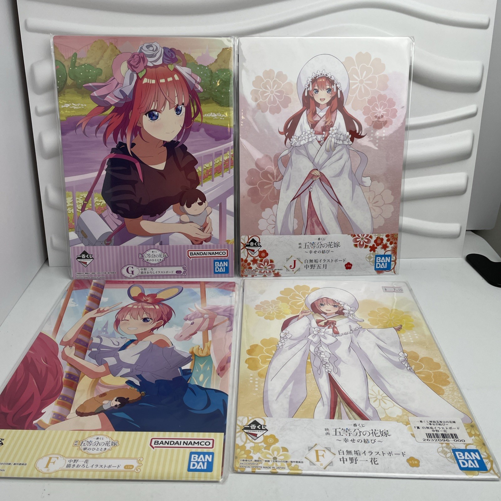 The Quintessential Quintuplets Illustration Art Board Lot Of 4 B 10-1/4x7-1/4