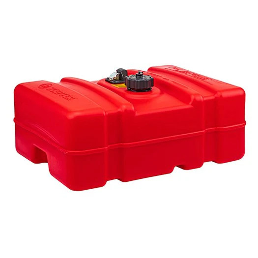 Scepter 12 Gallon Low Profile Portable Marine Fuel Tank | 08669 Gasoline Red
