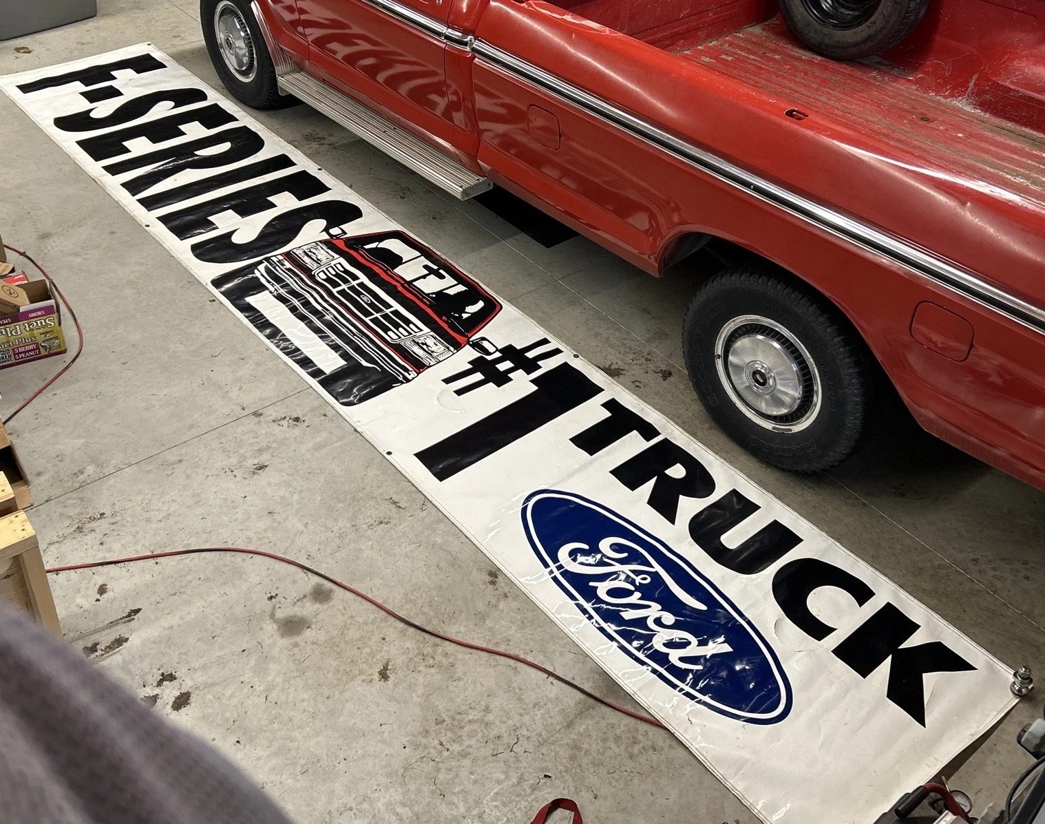 Huge Ford F-Series Truck Banner Sign - F-150 - 17.5ft x 3ft