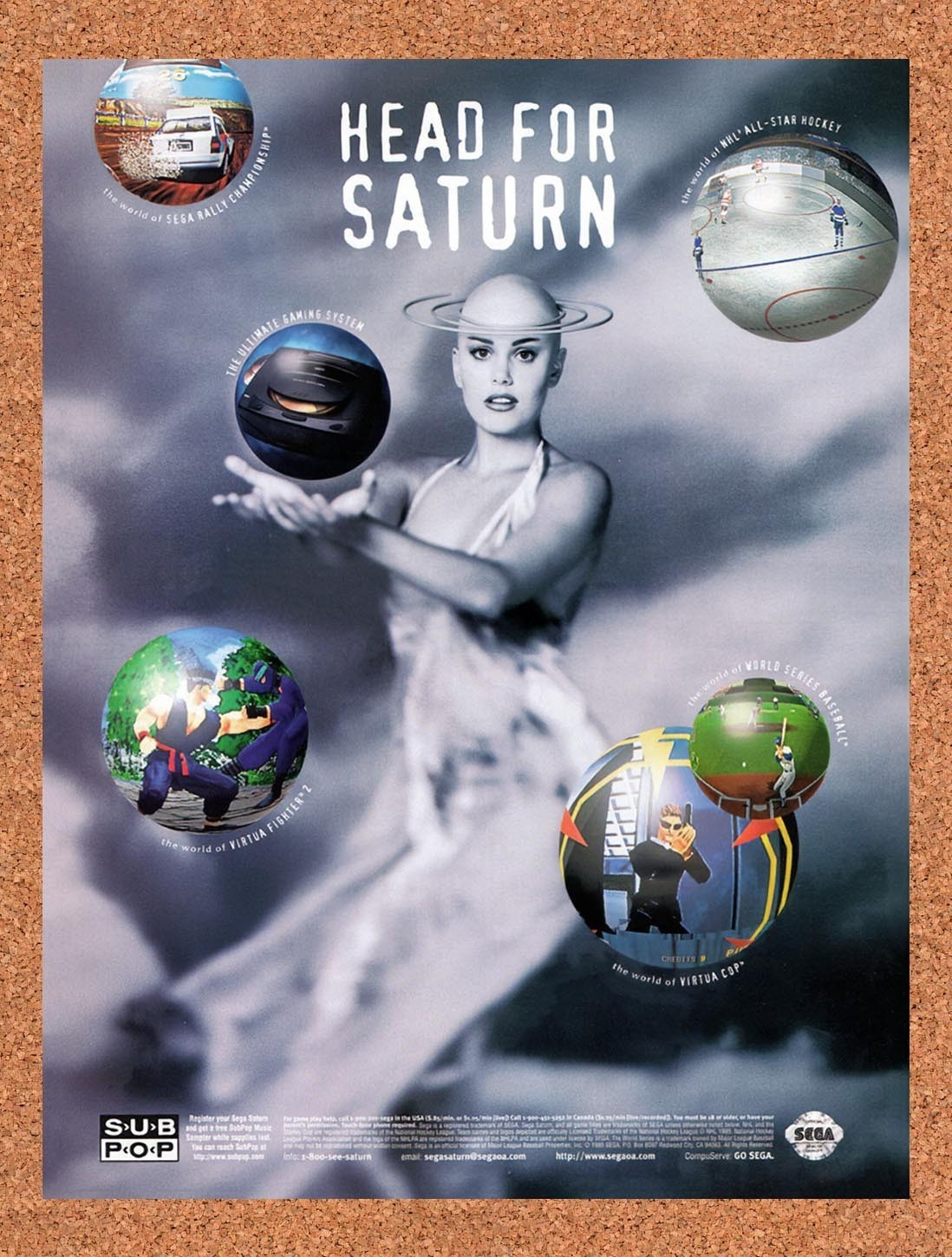 1995 Sega Saturn Console Original Advertisement / Retro Promo vc3