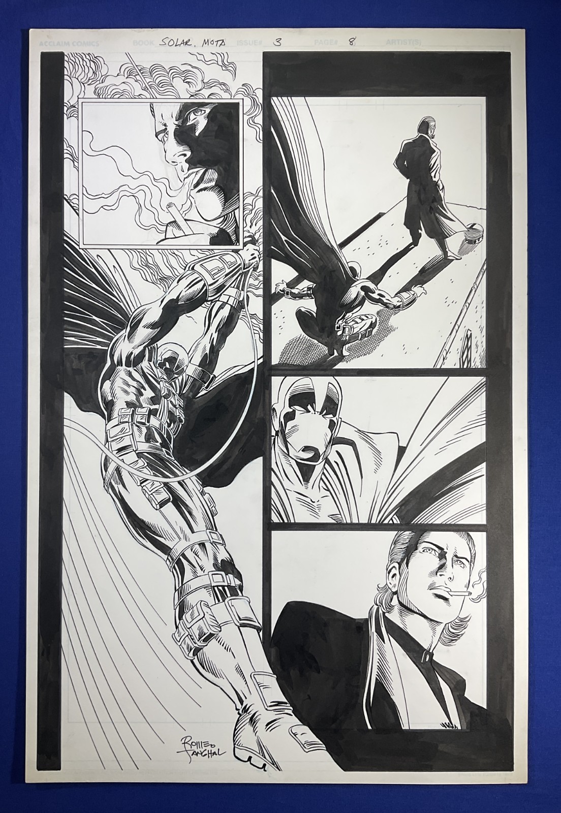 SOLAR Man of the Atom #3 pg 8 Valiant Comics 1998 Patrick Zircher Original Art
