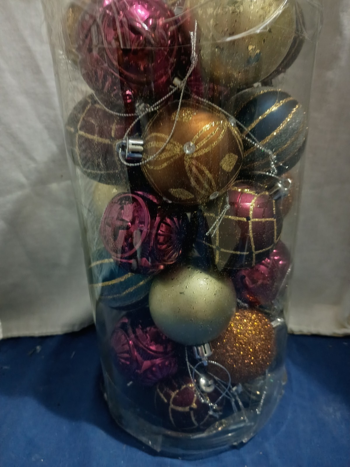 Valery Madelyn Shatterproof Ornaments/30 Ct/Bronze, Copper, Gold, Blue 