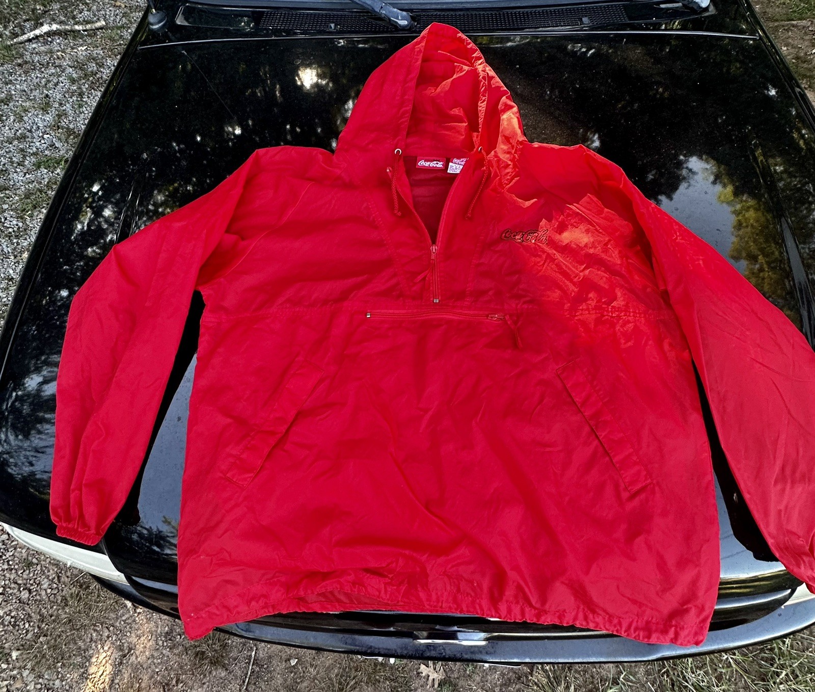 Vintage 1998 Coca Cola Everything Wind Breaker Jacket Sz L/XL  Official Merch