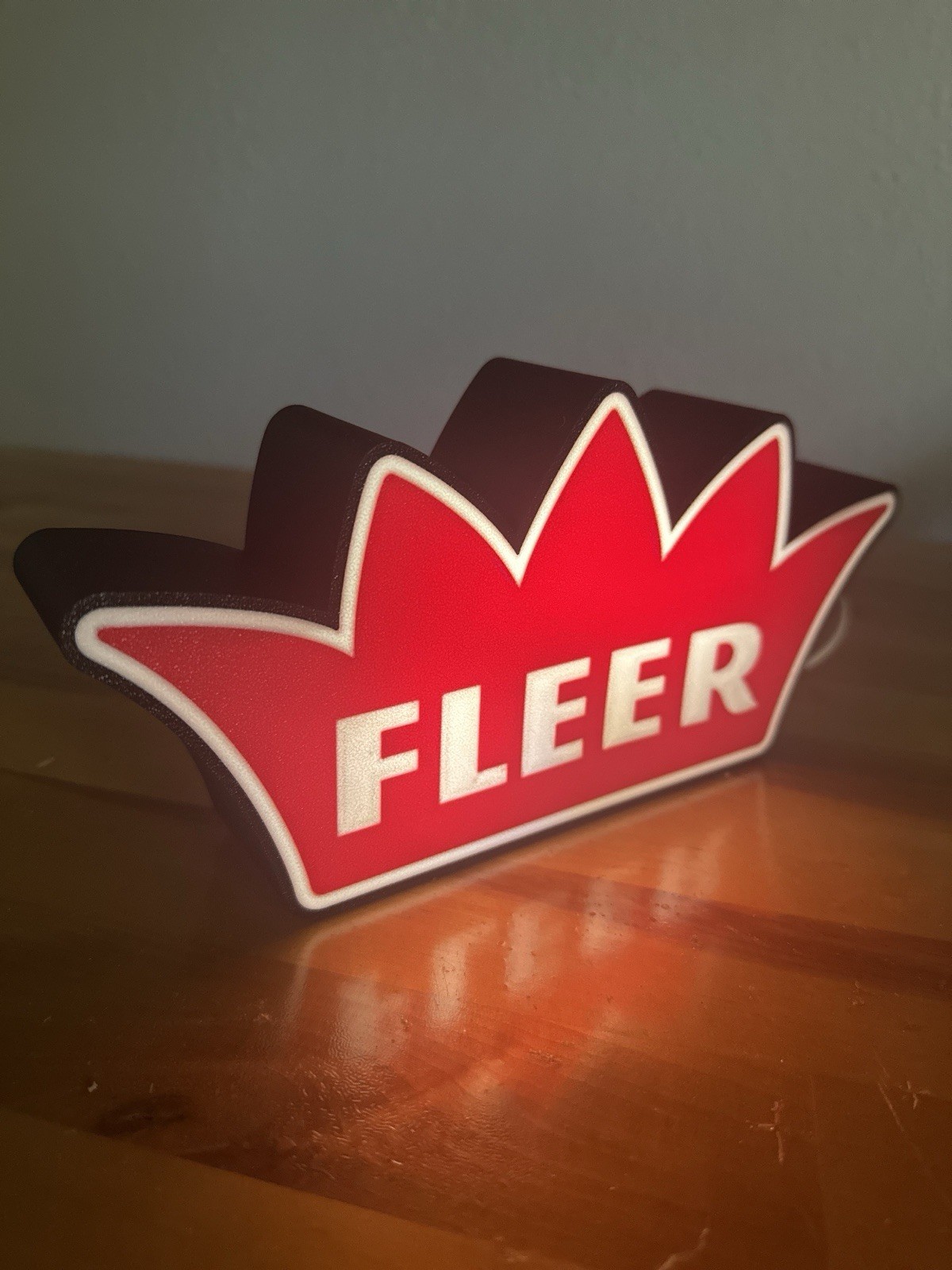 Fleer Light Box Sign LED USB Man Cave Basketball Cards Brand New