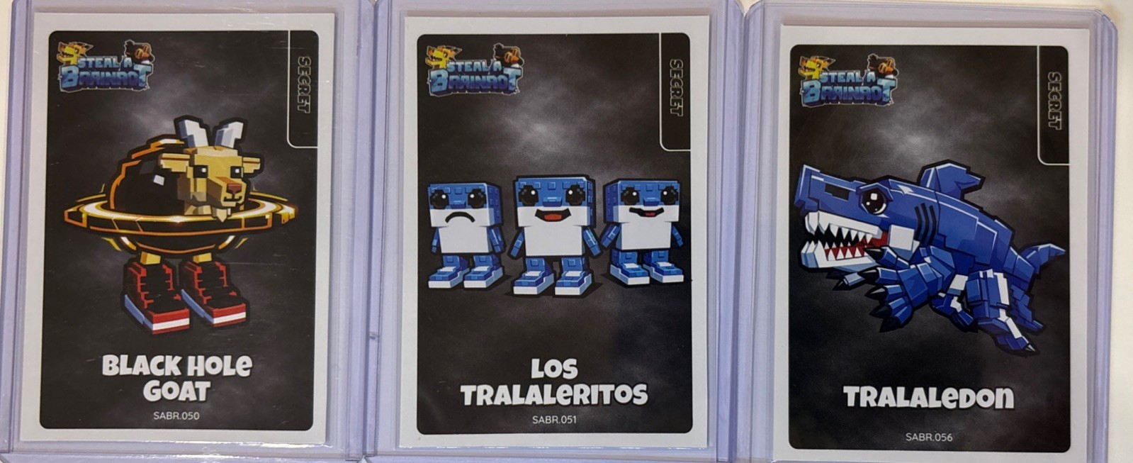 Steal a Brainrot Secret Lot Of 3 Tralaledon, Los Tralaeritos and Black Hole Goat